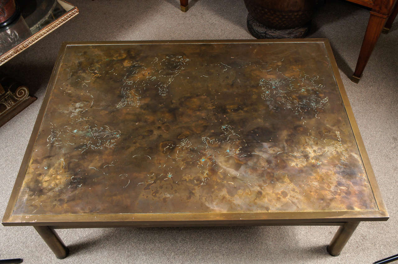 Bronze LaVerne Coffee Table In Good Condition In Hudson, NY