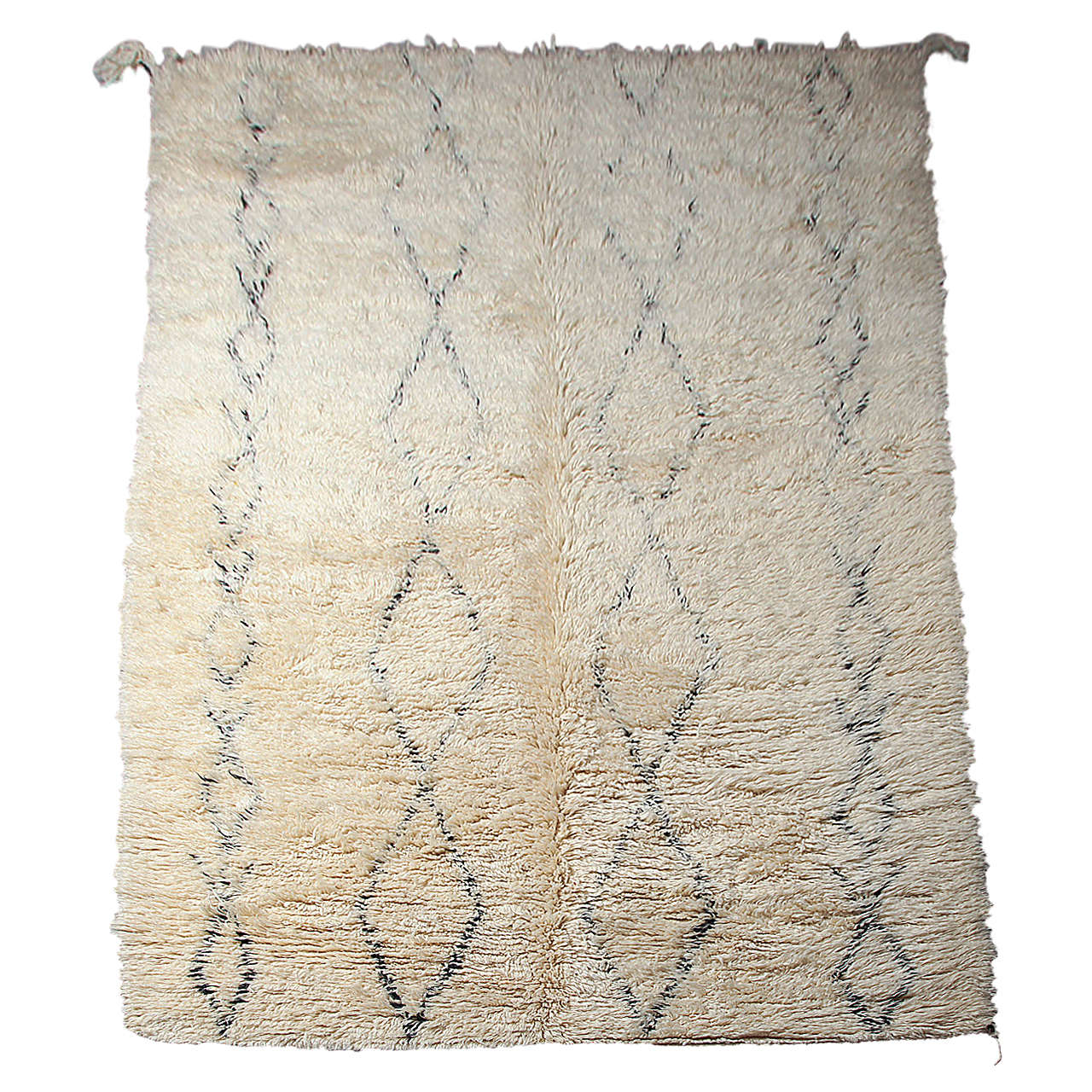 Vintage Beni Moroccan Ourain Rug at 1stDibs