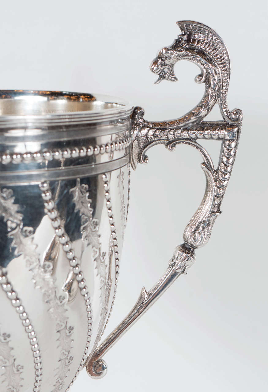Mid-20th Century Elegant Hollywood Regency Silver Plated Chalice