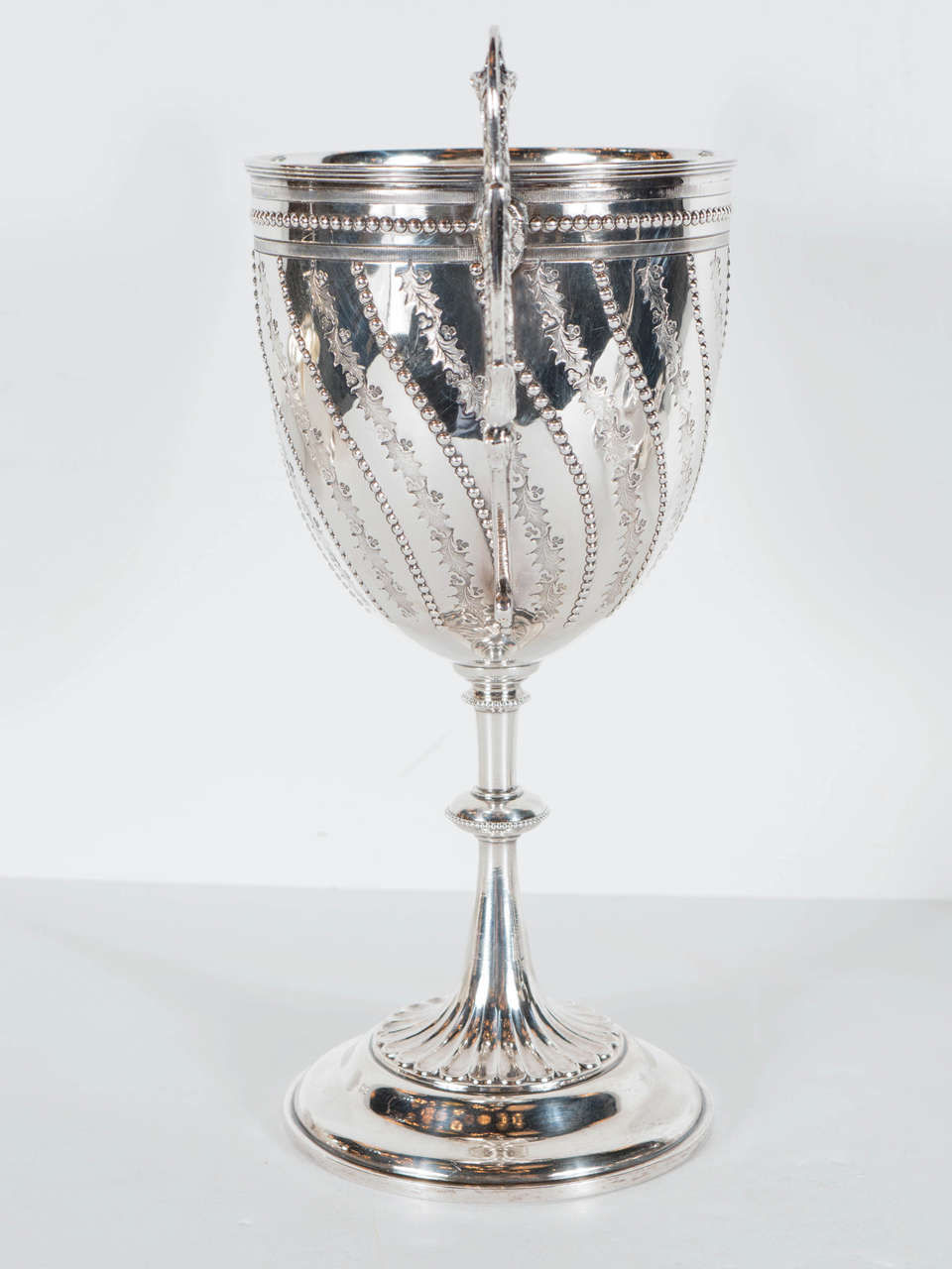 Elegant Hollywood Regency Silver Plated Chalice 2