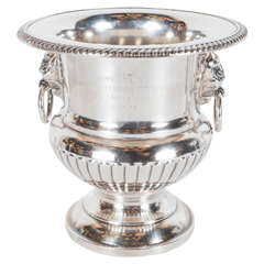Vintage Neo-classical Beta Epsilon Chapter Silver Plate Trophy For J. Edgar Hoover award