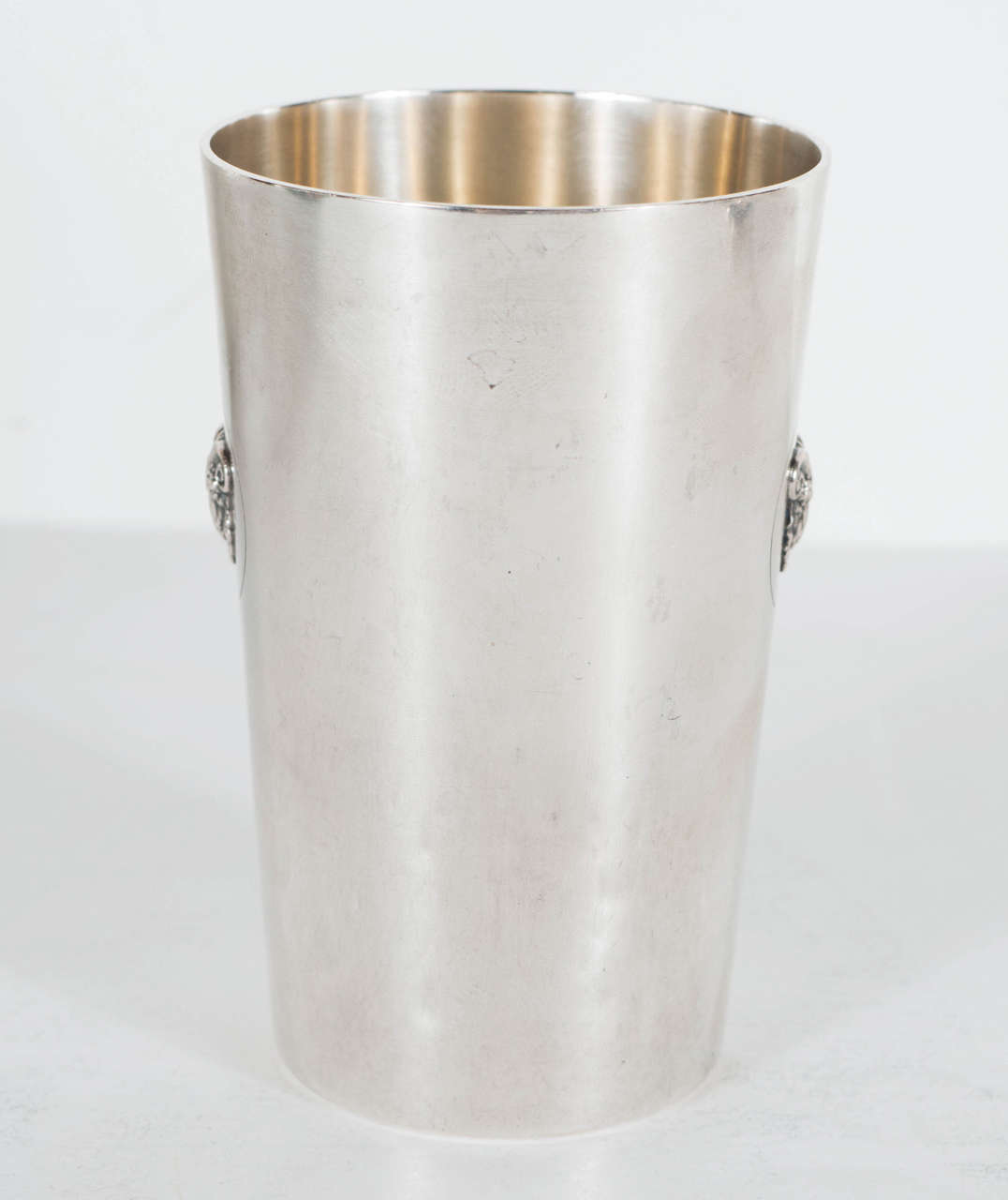 Greek Revival Sterling Silver Beaker or Vase by W. Lameyer & Sohn