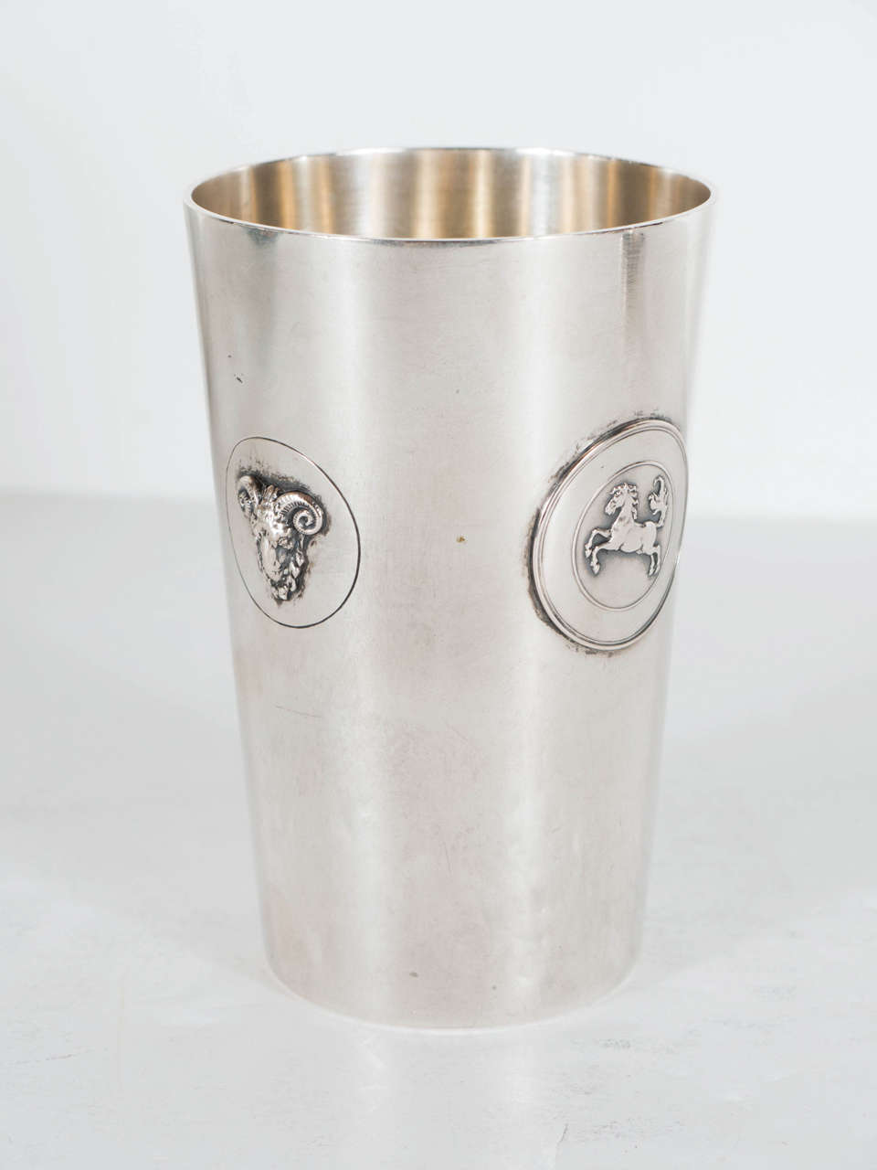 German Sterling Silver Beaker or Vase by W. Lameyer & Sohn