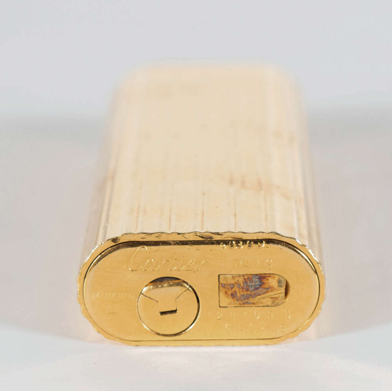 Late 20th Century Vintage 18-Karat Gold-Plated 'Pocket' Lighter by Cartier