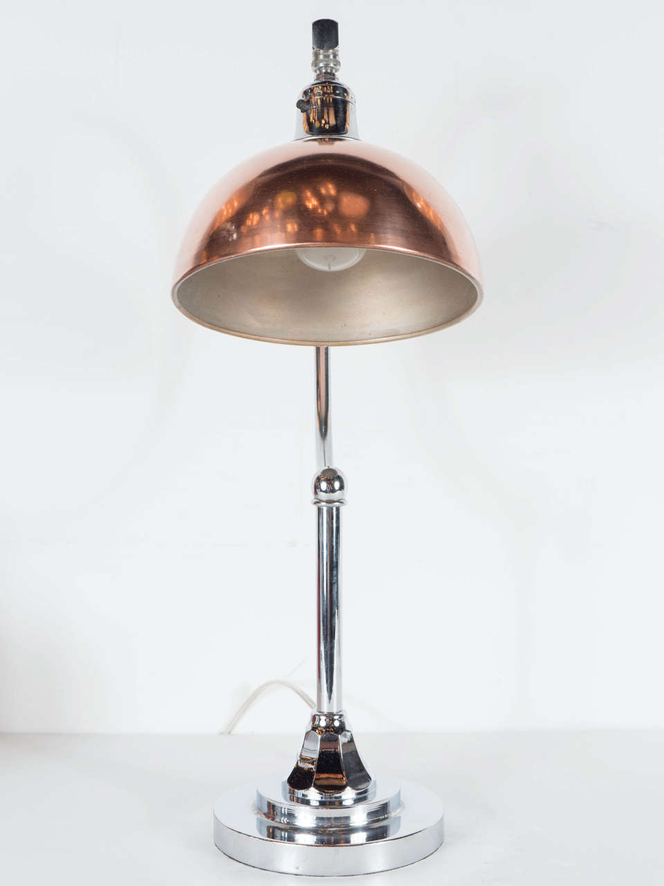 Art Deco Machine Age Adjustable Table or Desk Lamp, Manner of Donald Deskey