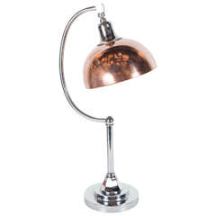 Art Deco Machine Age Adjustable Table or Desk Lamp, Manner of Donald Deskey