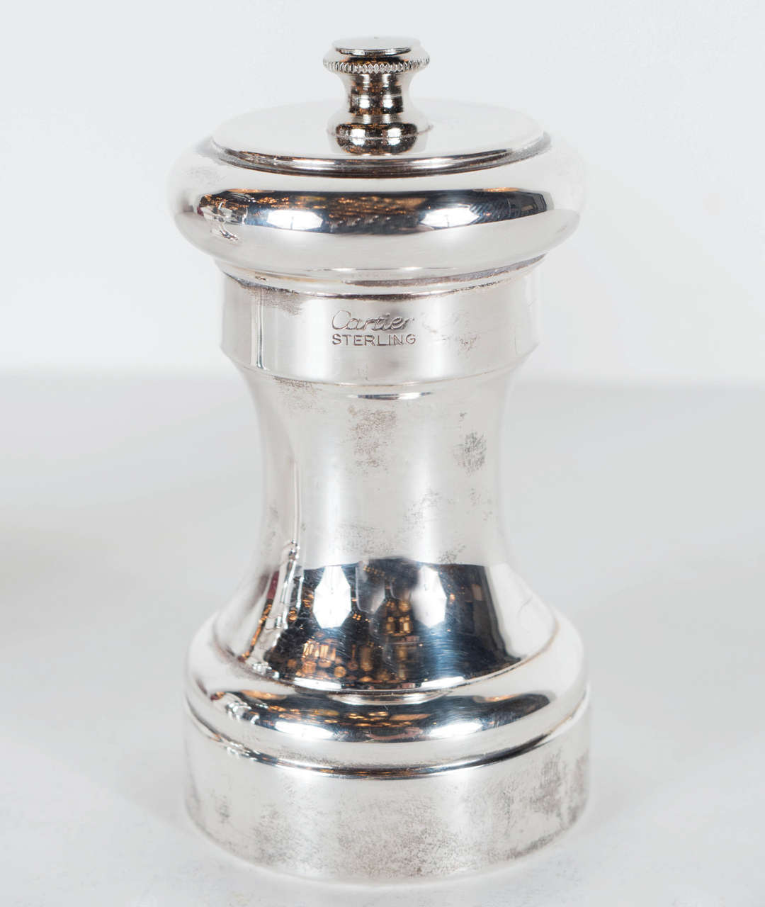 cartier sterling silver salt and pepper shakers