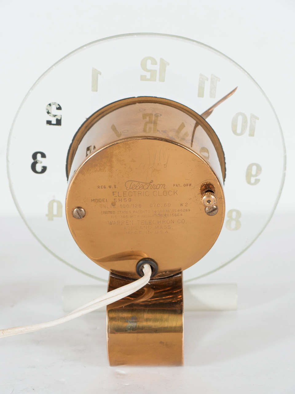 Art Deco Cantilever Style Desk Clock by Telechron 2