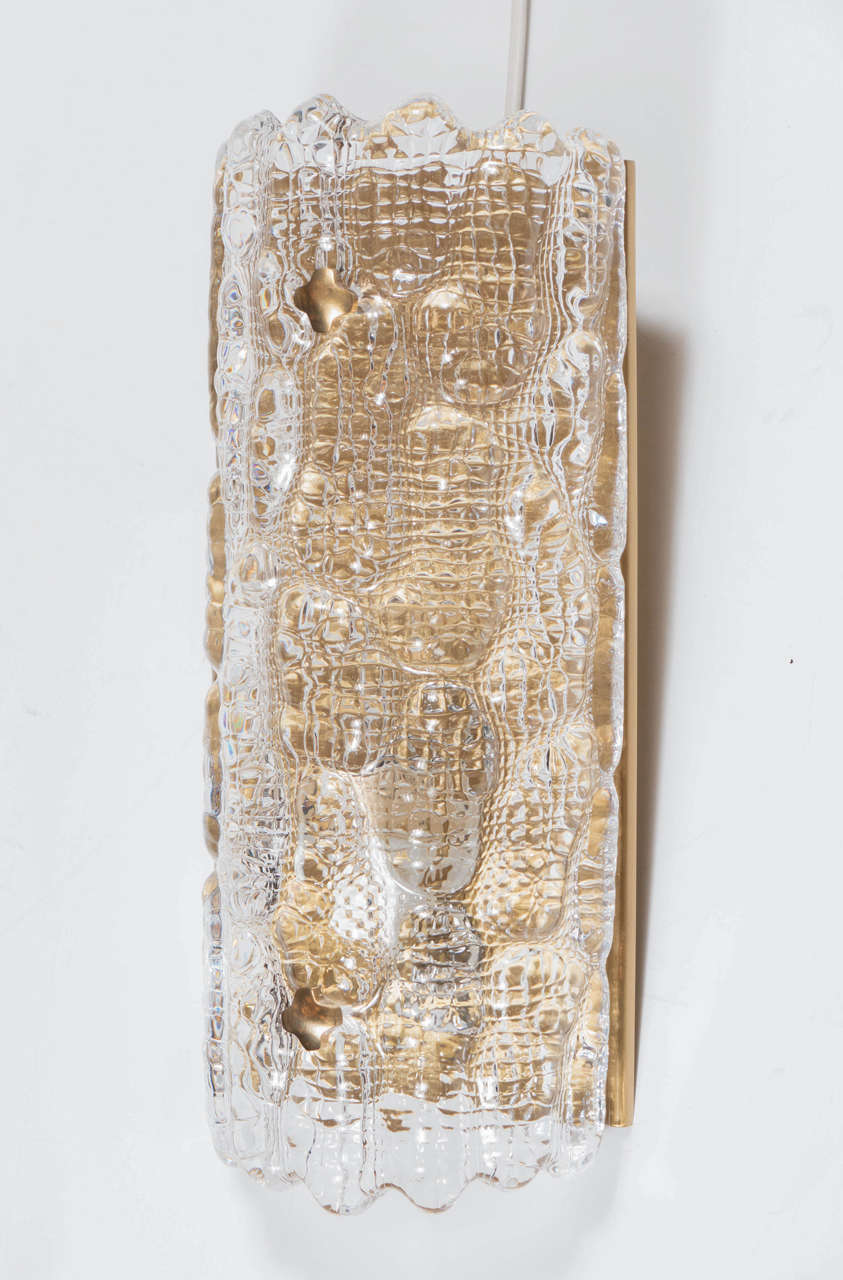 Mid-Century Modern Set of 6 Sconces By Carl Fagerlund for Orrefors