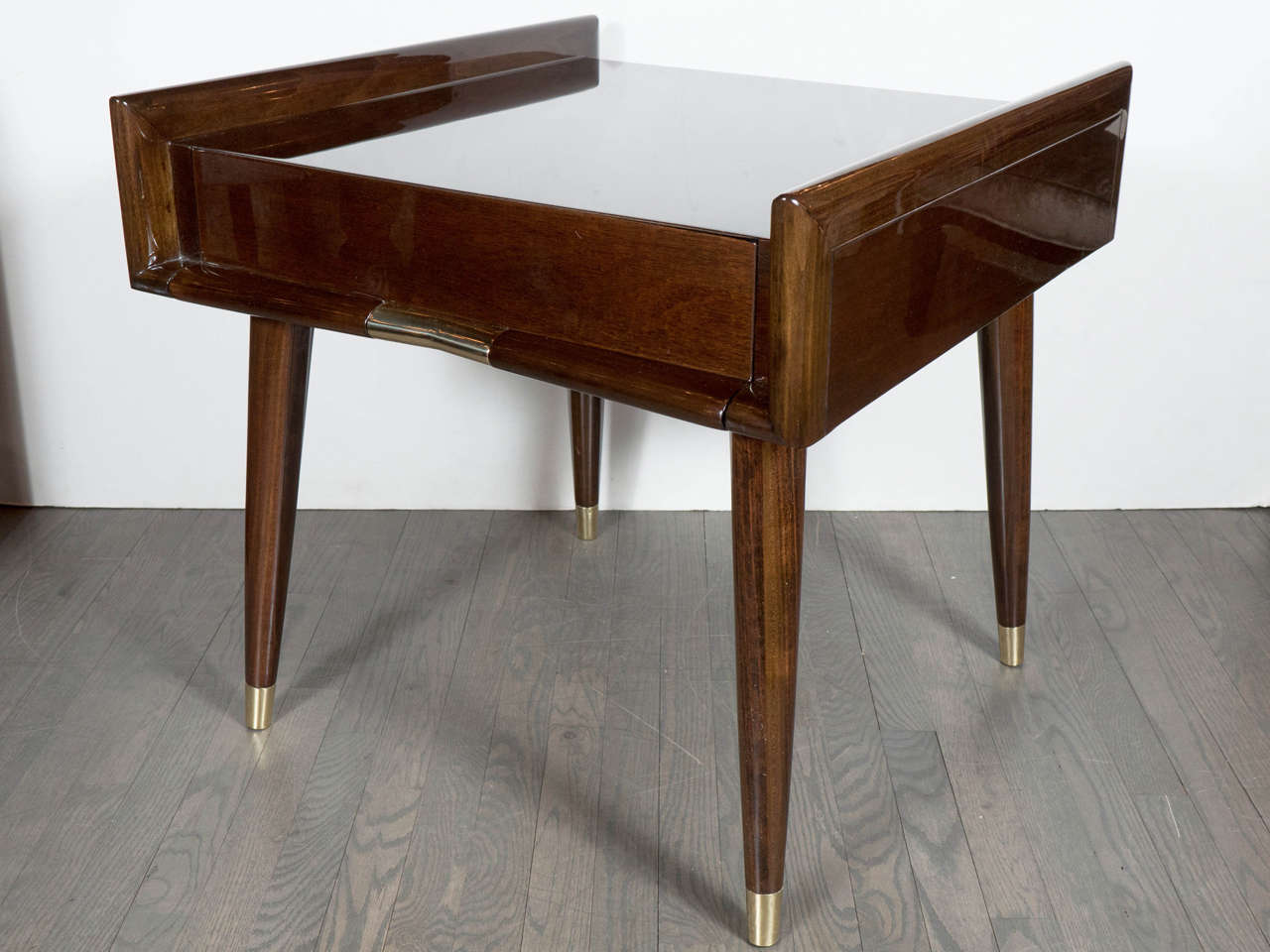 Mid-20th Century Pair Of Mid-Century Modernist Sculptural Side Tables In The Manner Of Gio Ponti