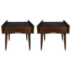Pair Of Mid-Century Modernist Sculptural Side Tables In The Manner Of Gio Ponti