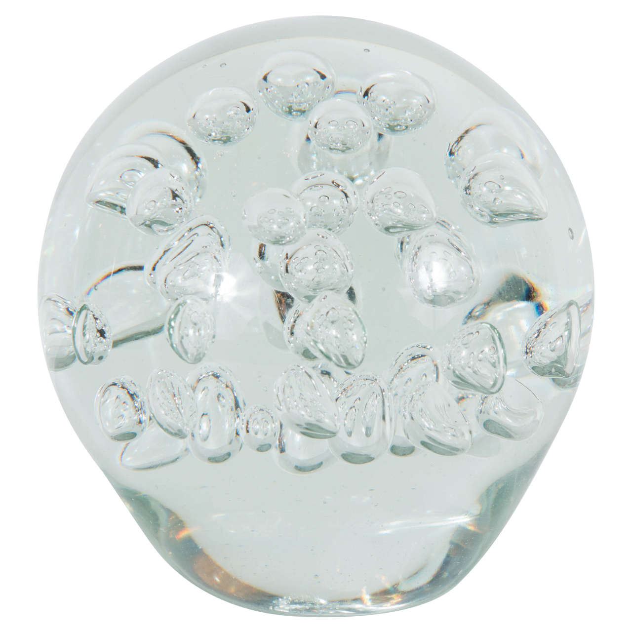 Large HandBlown Murano Glass Sphere with Controlled Release Air