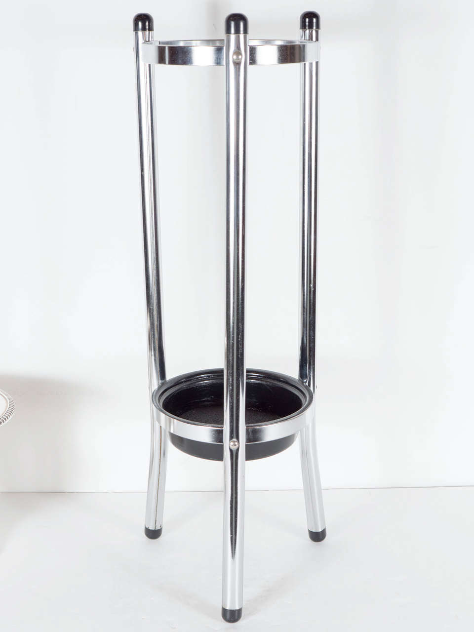 Art Deco Machine Age Umbrella Stand by Wolfgang Hoffmann at 1stdibs