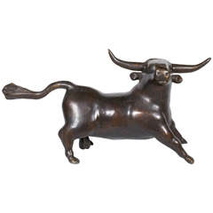 Spirited Bronze Bull by Gino Cosentino 1