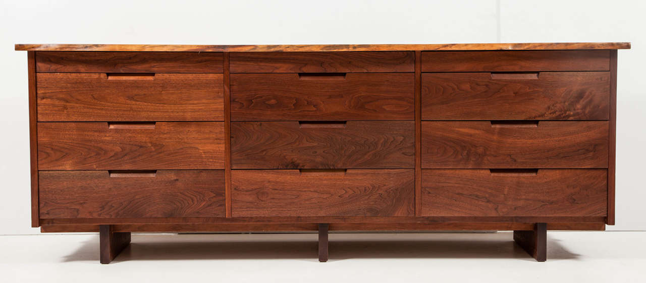 Triple Chest of Drawers by George Nakashima, 1964 For Sale 3