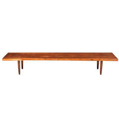 "Q" Bench or Coffee Table by George Nakashima, 1964