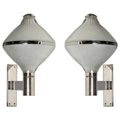 Pair of Mid-Century Lantern Sconces Designed by Sergio Mazza for Artemide