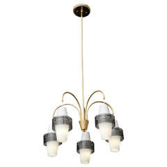 1950s Italian Modernist Ceiling Fixture 12