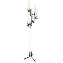 1950s Italian Modernist Sculptural Floor Lamp 8