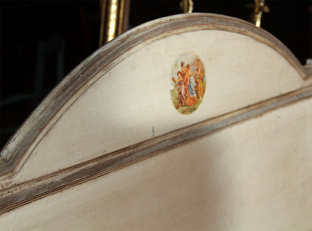 Italian Painted Louis XVI Bed For Sale 1