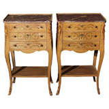 Pair of Louis XV Style Vintage Chevets