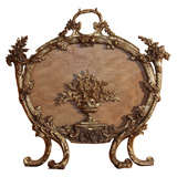 Vintage Bronze Fire Screen