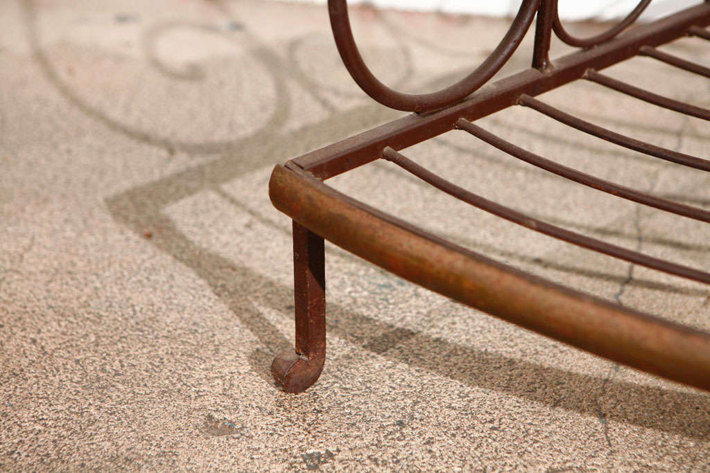 French Baker Rack Iron and Brass In Good Condition In North Hollywood, CA