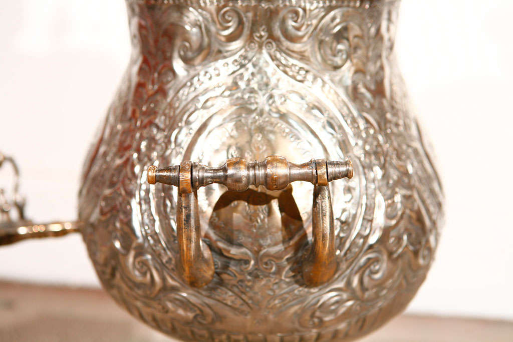 Antique Moroccan Silver Samovar 1