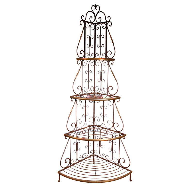 French Bread Racks French Baker Rack Iron and Brass at 1stDibs | bakers rack