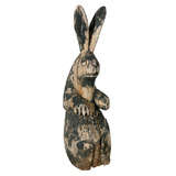 Folk Art Carved Rabbit