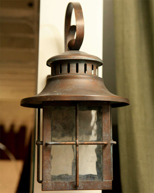 Copper Vintage Craftsman Lantern