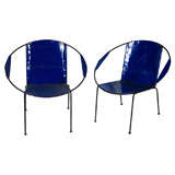 Used Oil Drum Outdoor Chairs