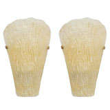 Barovier Gold Glass Shield Sconces