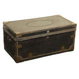 Chinese Export Leather Trunk