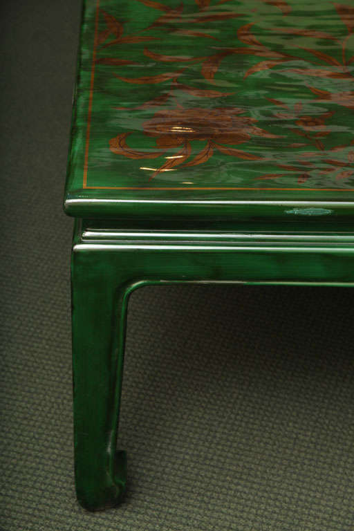 Green Lacquer Coffee Table 3