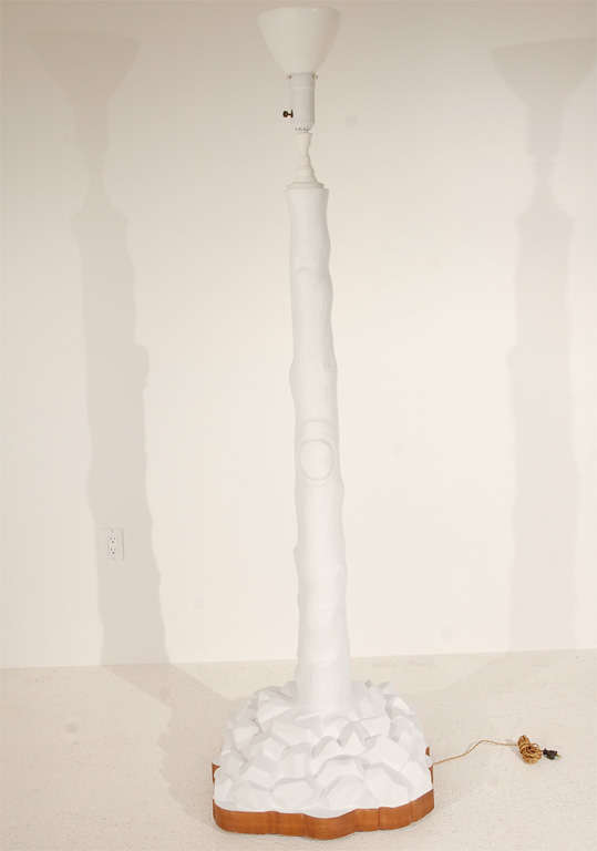 Gesso Custom Tree Form Lamp by Frances Elkins For Sale