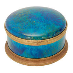 Porcelain Box with Bronze Ormolu Mounts by Sevres