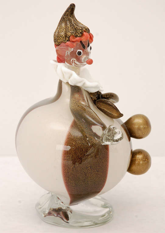 Murano Glass Clown attributed to Barovier 1