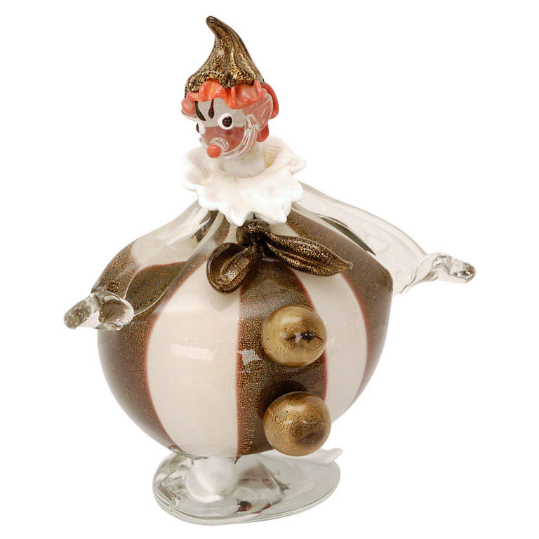 Murano Glass Clown attributed to Barovier
