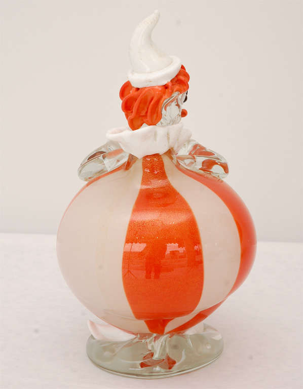 A Duo of Murano Glass Clowns attributed to Barovier 2