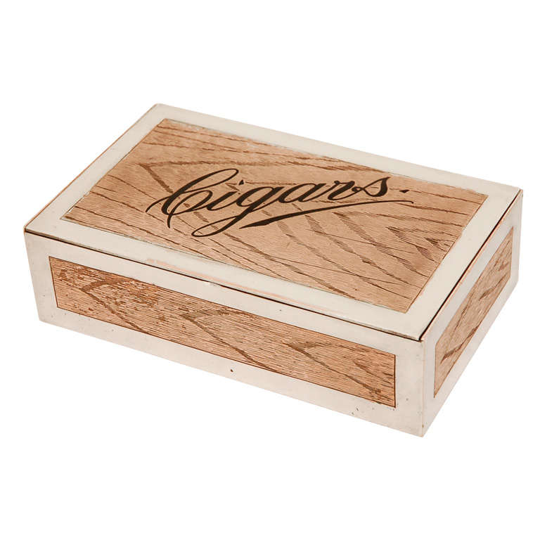 Faux Bois "Cigars" Box by Tiffany and Co.