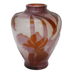 Cameo Glass Vase by Émile Gallé