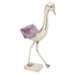 Sterling SIlver and Amethyst Ostrich by Grupo Gal