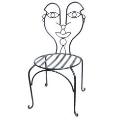 Chaise sculpturale amusante "Dame de fer" à la manière de John Risley