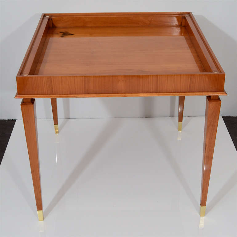 Art Deco Cherry Wood Game Table 3