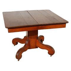 Antique Square Pedestal Table