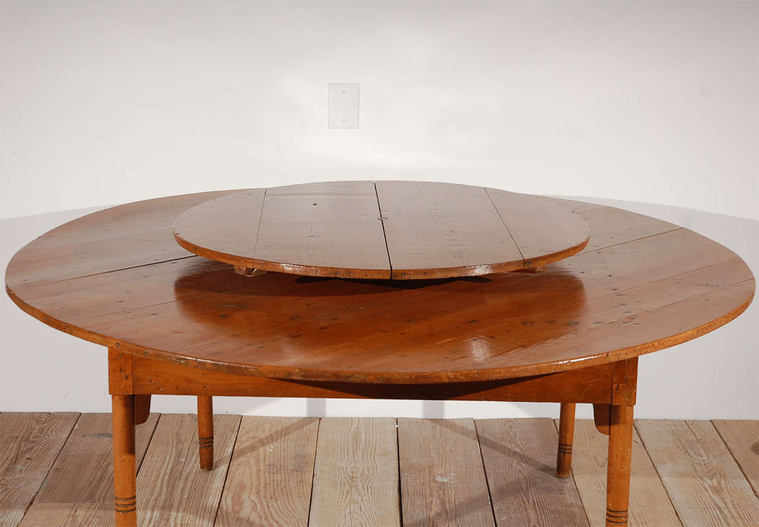 American Pine Table with Lazy Susan
