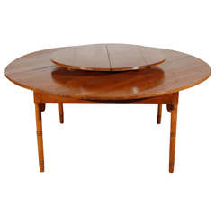 Pine Table with Lazy Susan