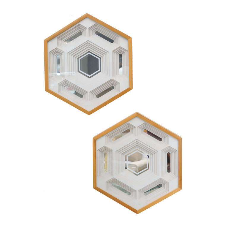 Paper and Mirror Wall Sculptures by Greg Copeland