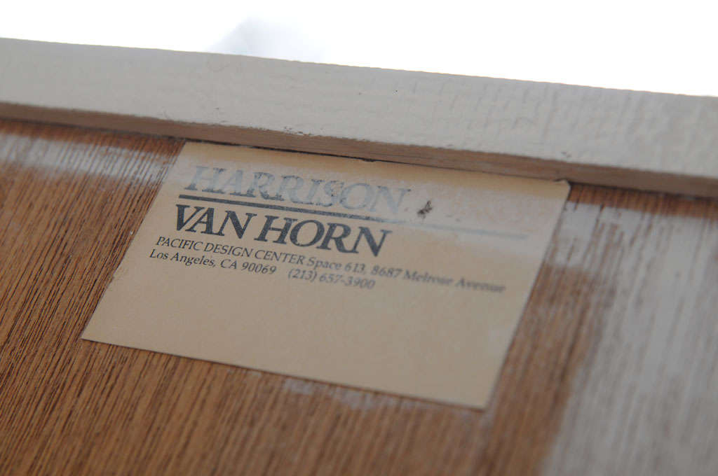 Lacquered Grasscloth Desk by Harrison Van Horn 3